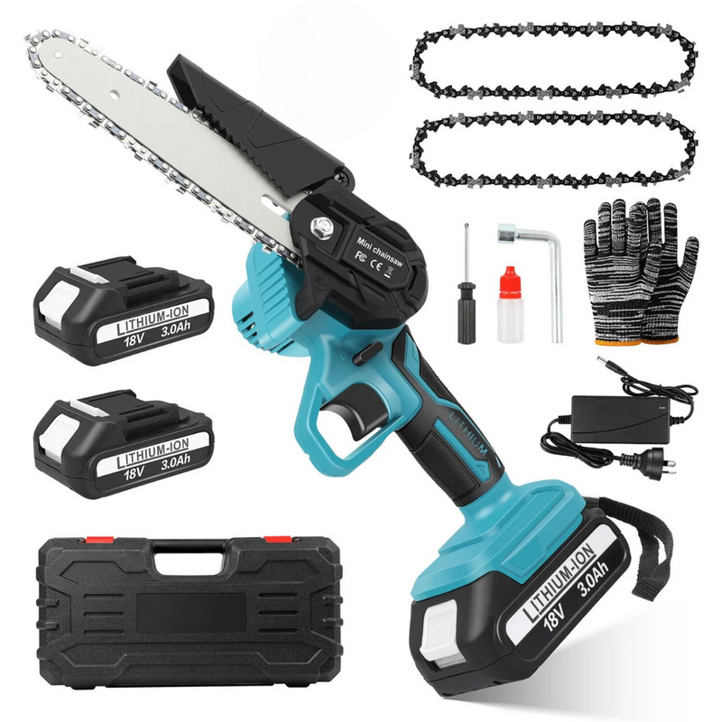 Cordless Rechargeable Chainsaw + (2 FREE Batteries)